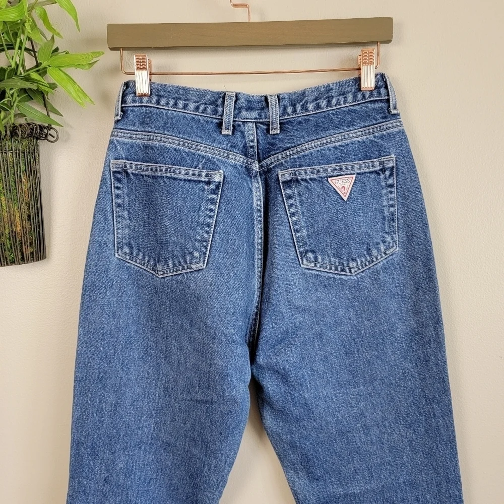 Vintage Guess Jeans Original 050 Classic Fit Narrow Tapered Leg High Rise Mom - Picture 10 of 11